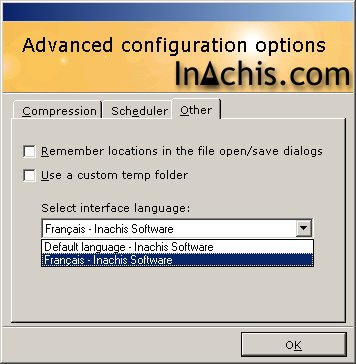 sélectionner Français - Inachis Software